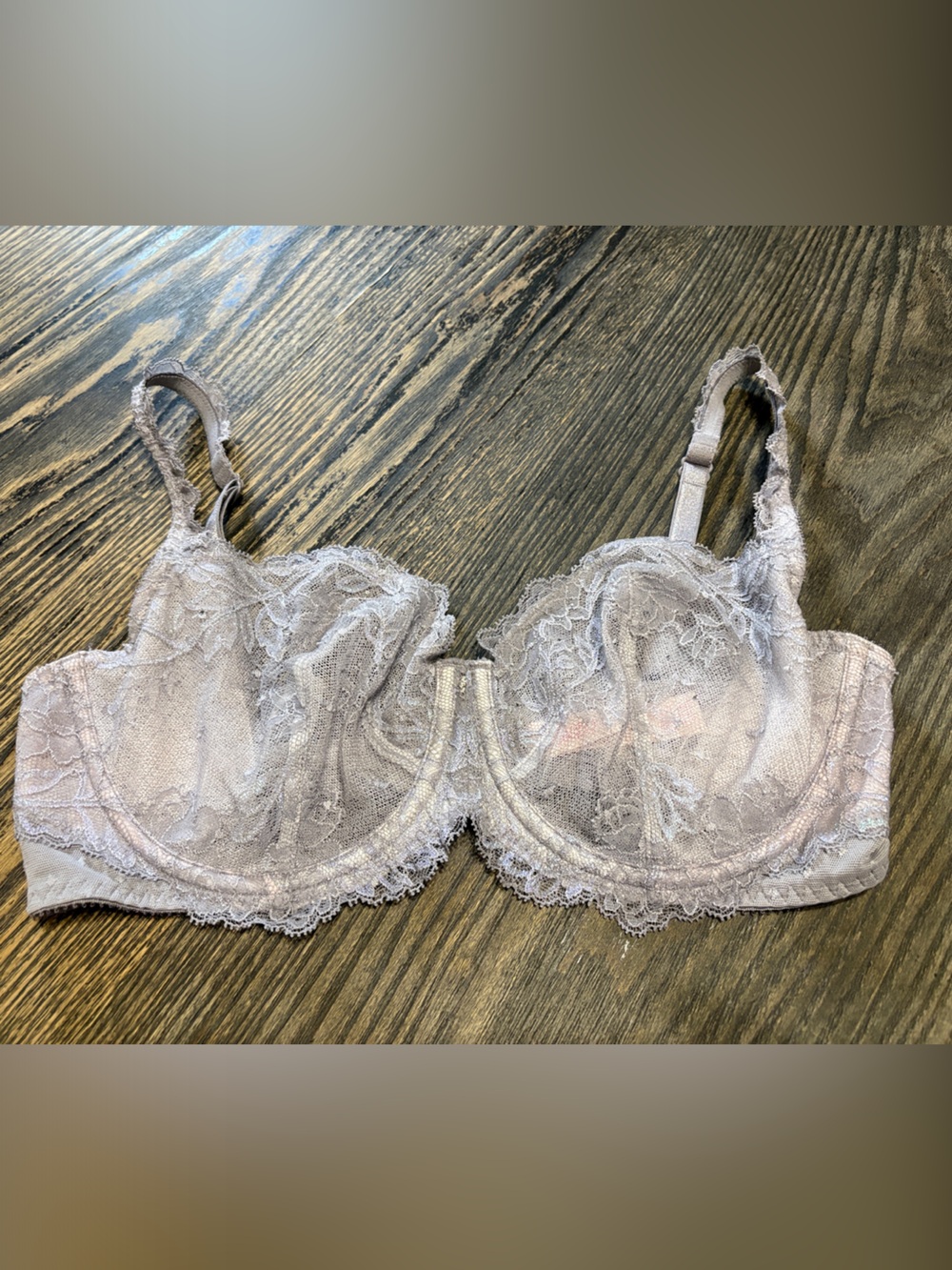 Lace Underwire Bra in Dusty purple